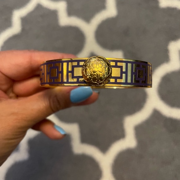 Authentic Coach Purple and Gold Bangle - Picture 2 of 7